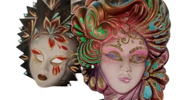 Venezianische Masken - 3 Stück - Bild 2