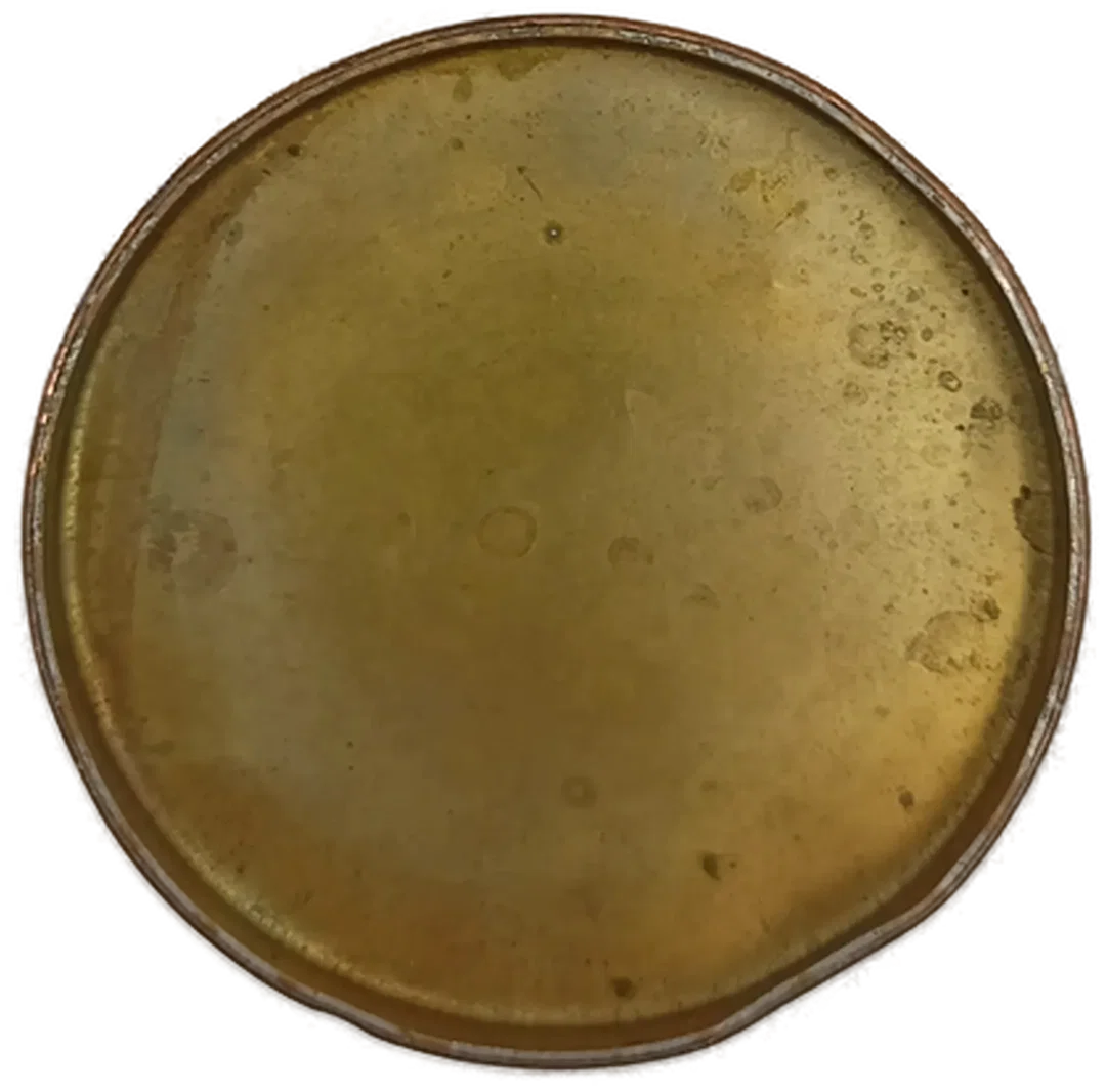 Dekovase in Bronze-Optik mit Relief-Band – Bild 6