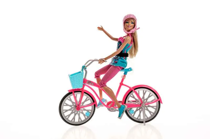 Barbie Puppe mit Fahrrad - Bild 4