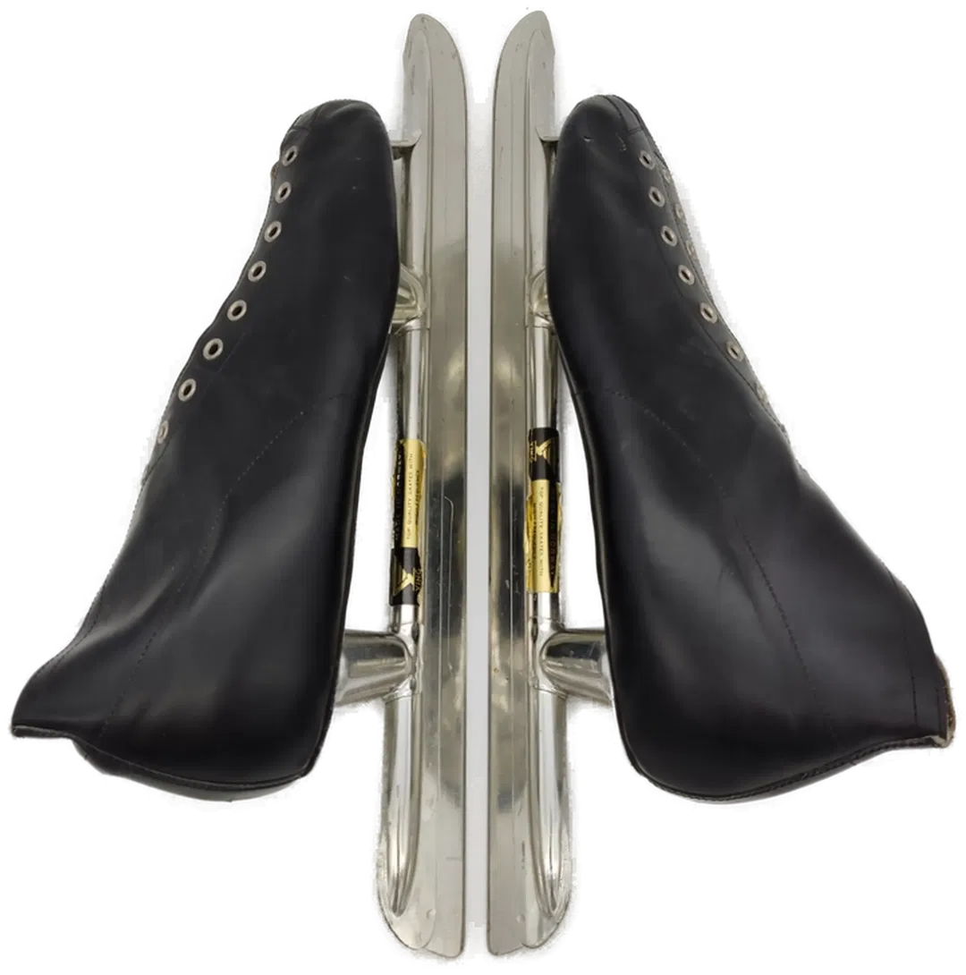 Ving Norwegen  Eisschnelllaufschuhe Herren schwarz Gr. 46 vintage - Bild 1