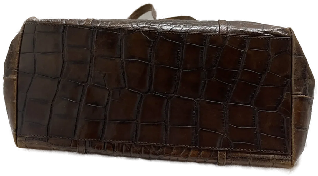  VOGT "Krokotasche" Made in italy Genuine Leder – Bild 2