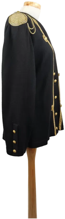 ARA Damenweste mit gold Knöpfen schwarz - L/40 - Bild 3