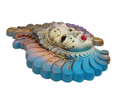 Wandmaske im veneziansichen Stil aus Gips - Höhe ca. 46 cm  - Bild 3