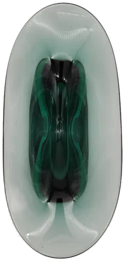 Massive Glas-Schale in strahlendem Grün - Bild 4