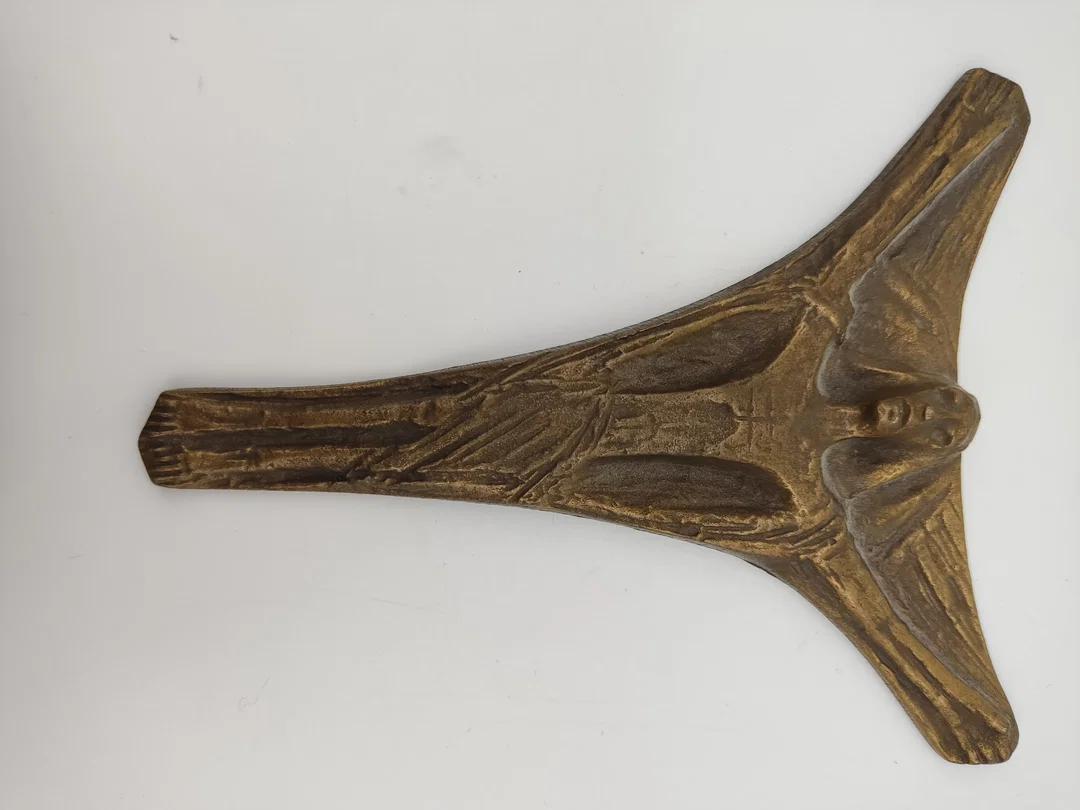 Messing Wandkreuz von Joseph Krautwald – Bild 2