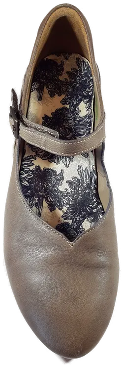 Think! Damen Riemchen Pumps, taupe/creme - Gr. 38,5 - Bild 3