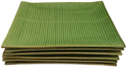 6x Rechteckige Speiseteller aus Keramik in grün - Bild 3