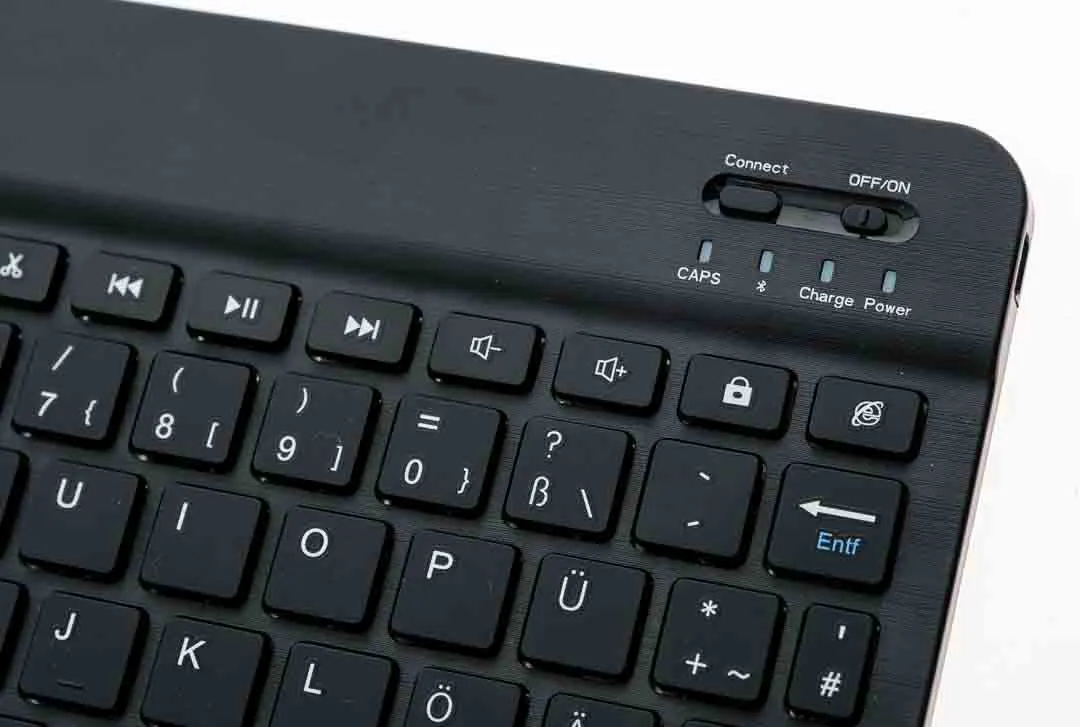 Fintie Bluetooth Tastatur klein – Wireless QWERTZ Mini-Keyboard – Bild 3