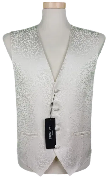 Brinkleys Herren Gilet weiß - L/50/52 - Bild 1