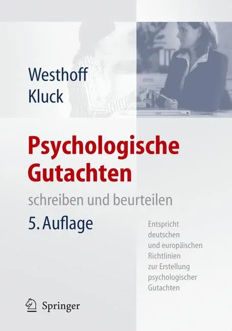 Psychologische Gutachten - Karl Westhoff,Marie-Luise Kluck - Bild 2