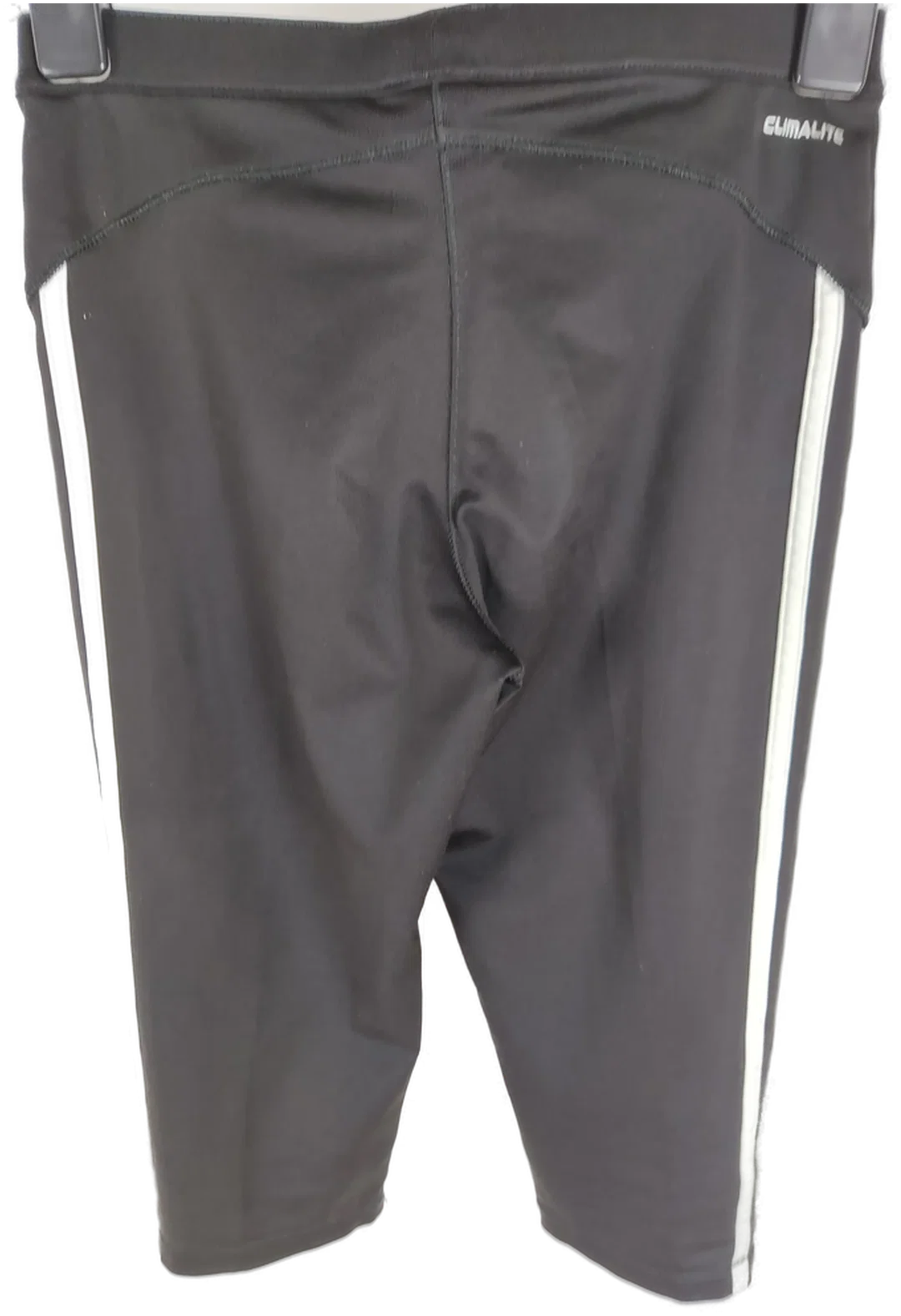 Adidas Climalite Kinder Sporthose, dreiviertellang, schwarz/weiß, Gr. 152 – Bild 5