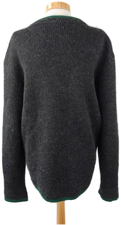 Damentrachtenweste grau/grün selbstgestrickt - XL - Bild 3