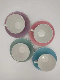 Lilien Porzellan Kaffeetassen DAISY 18 - 4 Stück - Bild 3