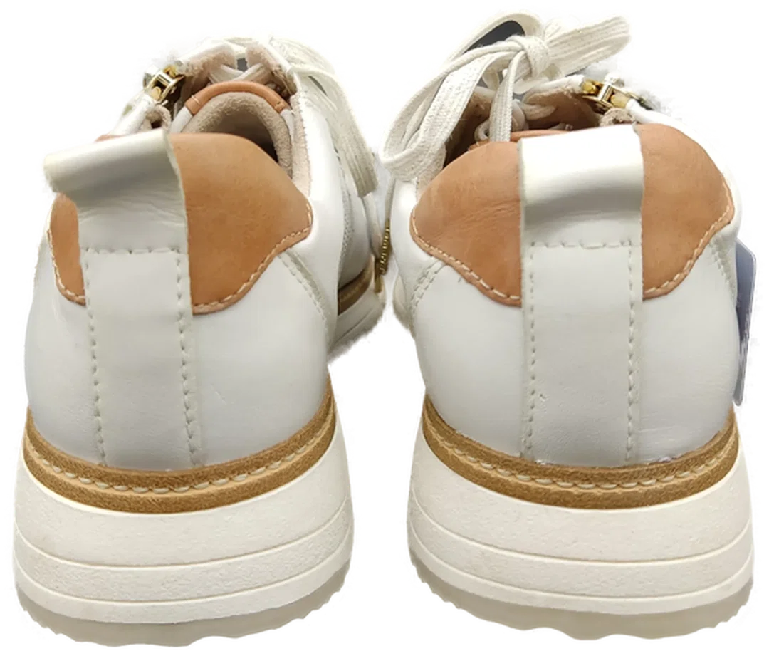 Tamaris Damen Sneakers weiß/braun  Gr.36 – Bild 3