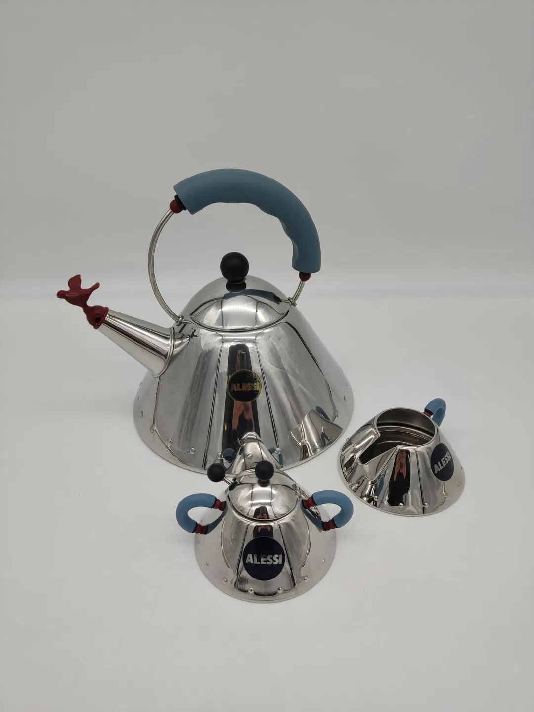 ALESSI Wasserkessel, Zuckerdose & Milchkännchen - Bild 1