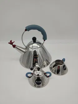 ALESSI Wasserkessel, Zuckerdose & Milchkännchen - Bild 1