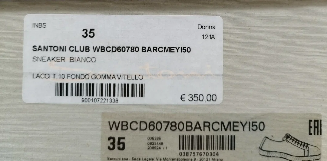 Santiano Sneaker Weiß Leder, Gr. 35 | Wie Neu – Bild 6