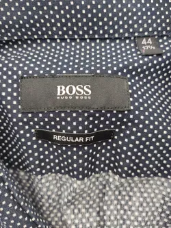 Hugo Boss Herren Hemd schwarz/weiß gepunktet Gr. 44 (17.5) - Bild 3