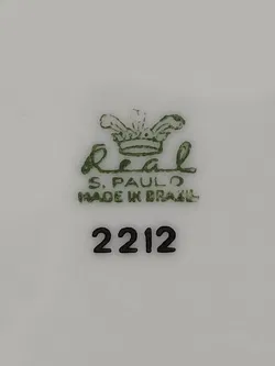 Vintage-Suppentopf  - weiss/orange gemustert - Bild 7