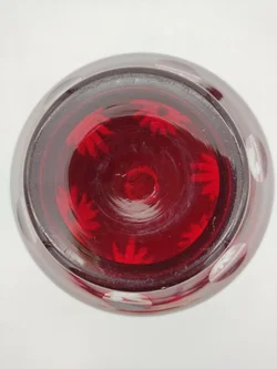 Vintage-Bleikristall-Karaffe / rot - Bild 8