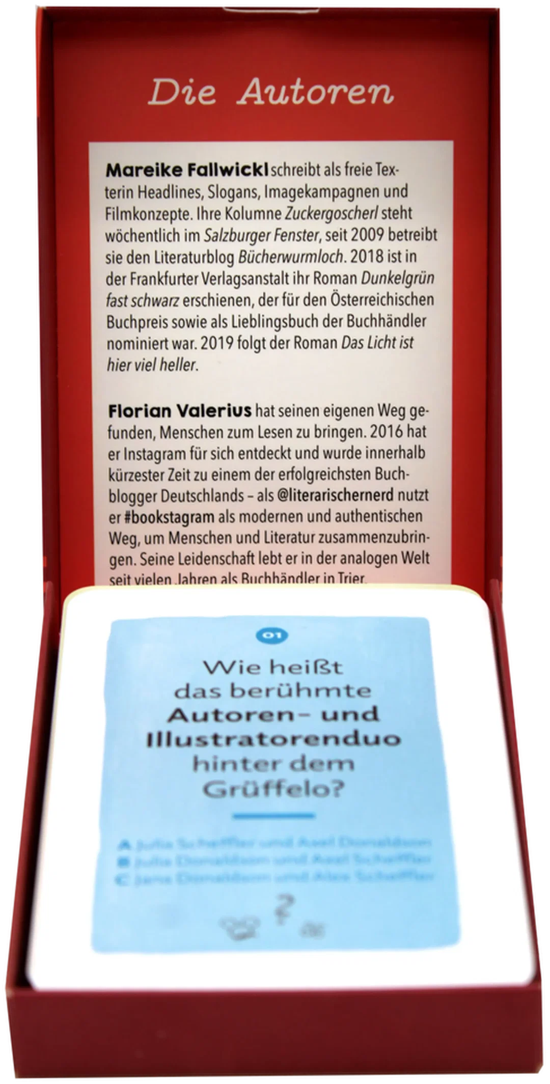 Buchquizzen – 50 Fragen für Lesefreunde (arsEdition, Kartenspiel) – Bild 3