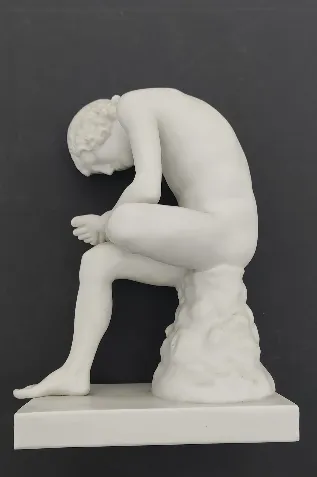 Figur Statue Antike Skulptur "Der Dornauszieher" – feine Reproduktion um 1900 – Bild 3