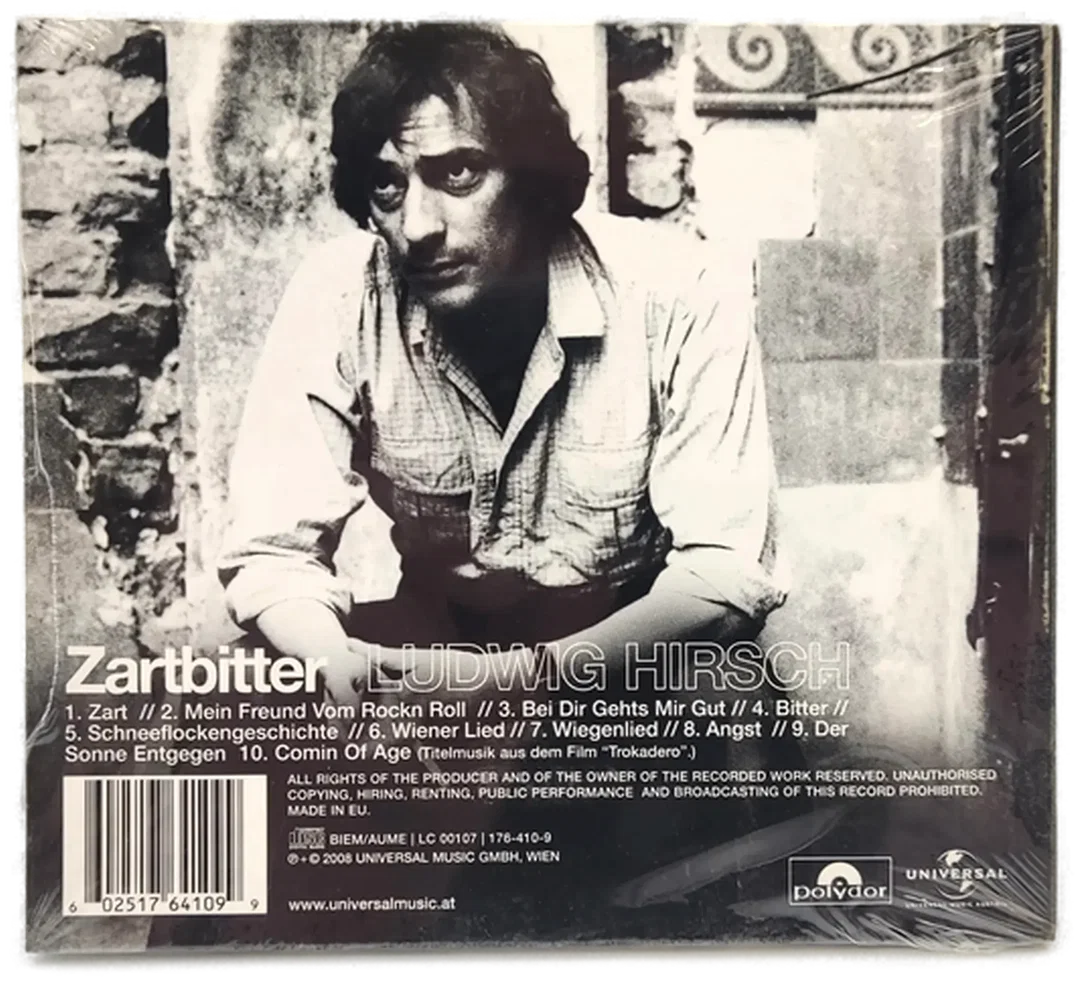 CD Ludwig Hirsch "Zartbitter" Digitally Remastered (OVP) – Bild 2