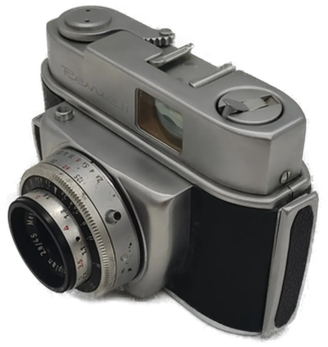 Revue Kompaktkamera mit Domiplan 2.8/45 &  Ledertasche – Bild 3