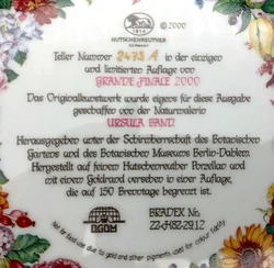 Hutschenreuther Sammelteller - „Grande Finale 2000“ von Ursula Band (Teller 2473 A) - Bild 3