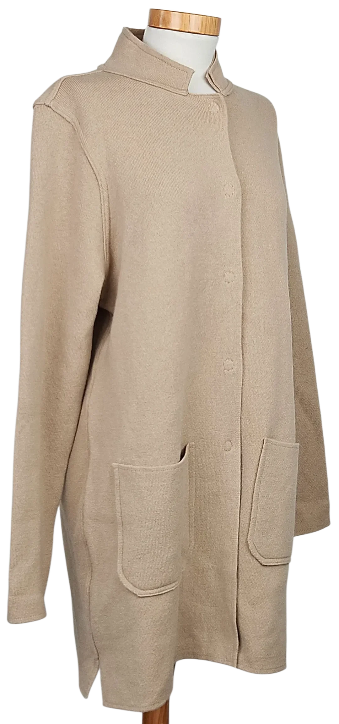 CHELSEA ROSE Damen Wollweste, braun - Gr. L  – Bild 3