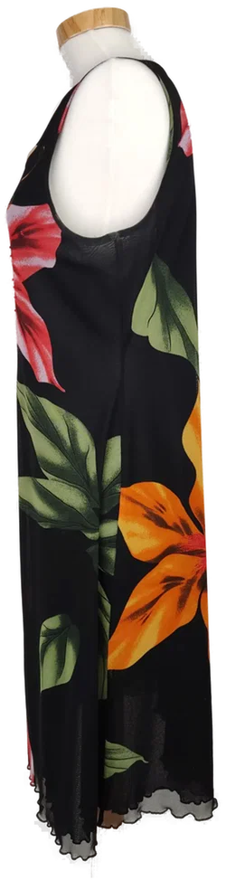 Taifun Damen Kleid schwarz geblümt - XL/42 – Vorschau 3
