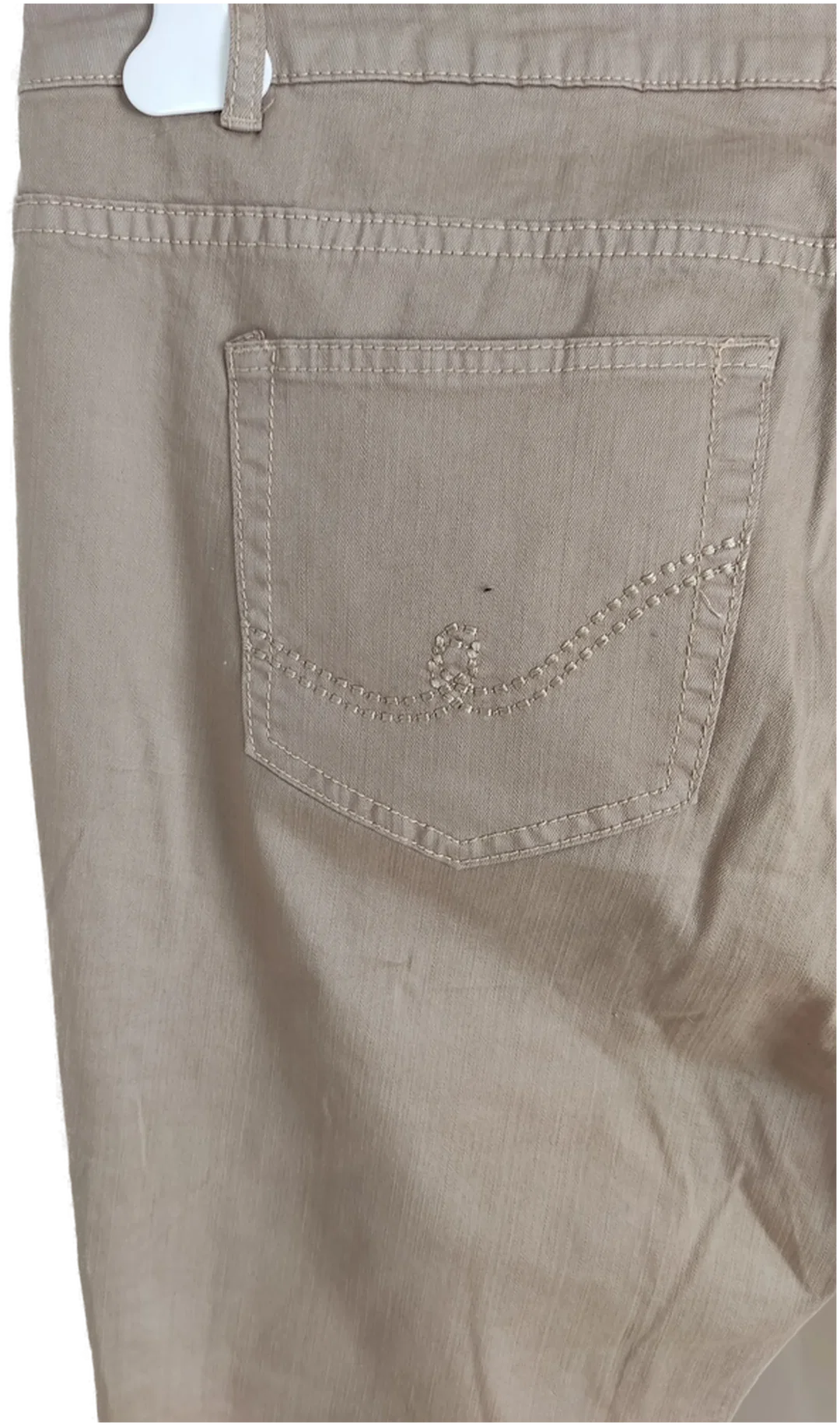 Blue Seven Damen Stretch-Jeans in Beige, Größe 46 – Bild 5