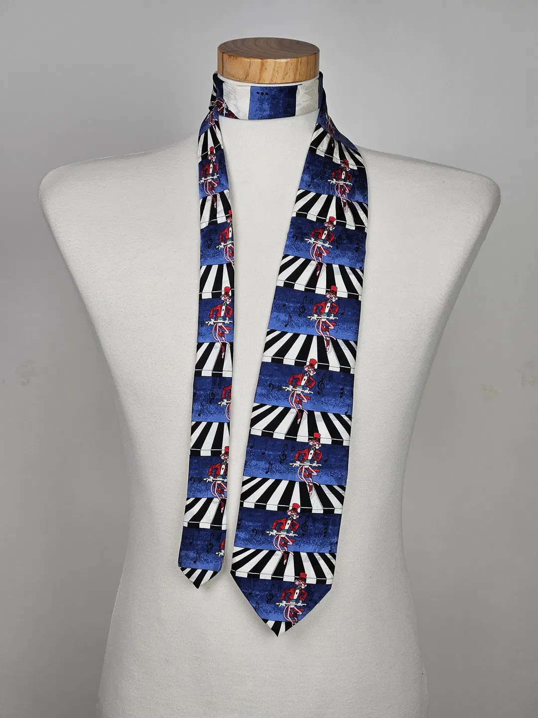 Vintage Tie Rack Seidenkrawatte Pink Panther 1997, Made in Italy - Bild 4