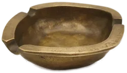 Messing Aschenbecher - ideal für Räucherwerk  - Bild 1