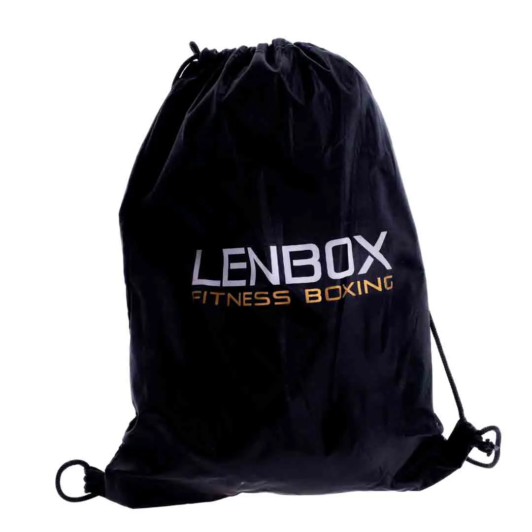 Lenbox Fitness Boxing Boxhandschuhe in schwarz-gold mit Tragebeutel – Bild 3