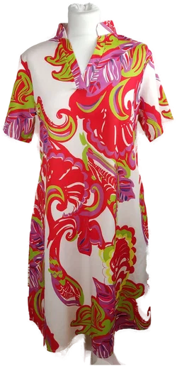 Damen-Midikleid S/36 mit buntem Blumenprint | Sommerlaune – Vorschau 1