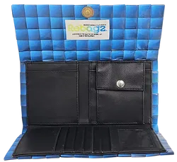 Rebagz Upcycling Damen Geldbörse - dunkelblau - Bild 2