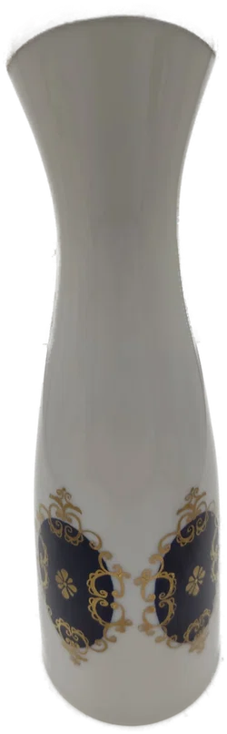 Porzellan Vase Echt Kobalt mit Gold von GDR 1762 | Unikat Henkelvase aus Thüringen  - Bild 5
