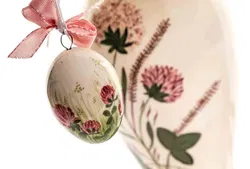Osterlampe aus Porzellan mit Osterei - Bild 2