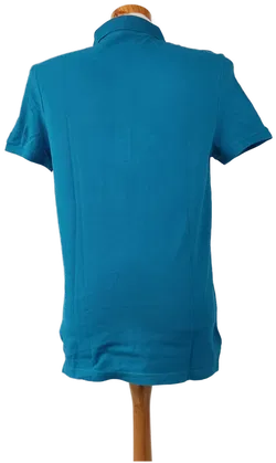 C&A Herren Polo T-Shirt blau - mit Kragen M  - Bild 3