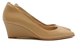 Glattlederwedges creme Gr. 40,5 – Vorschau 8
