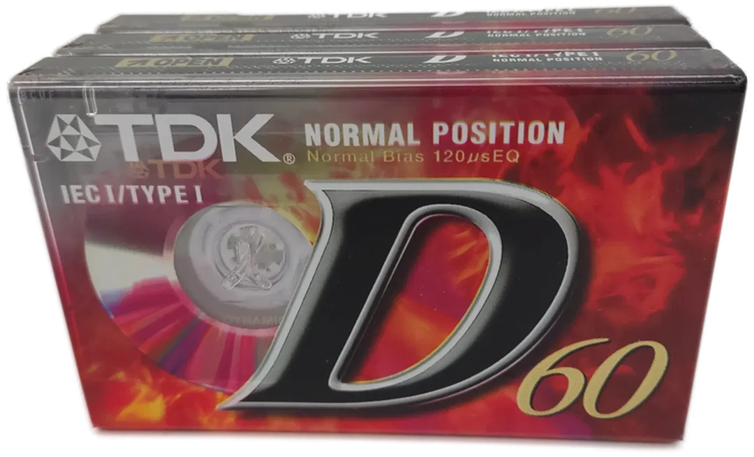 TDK  D60 Kassette  Set (3 Stück) - Bild 1