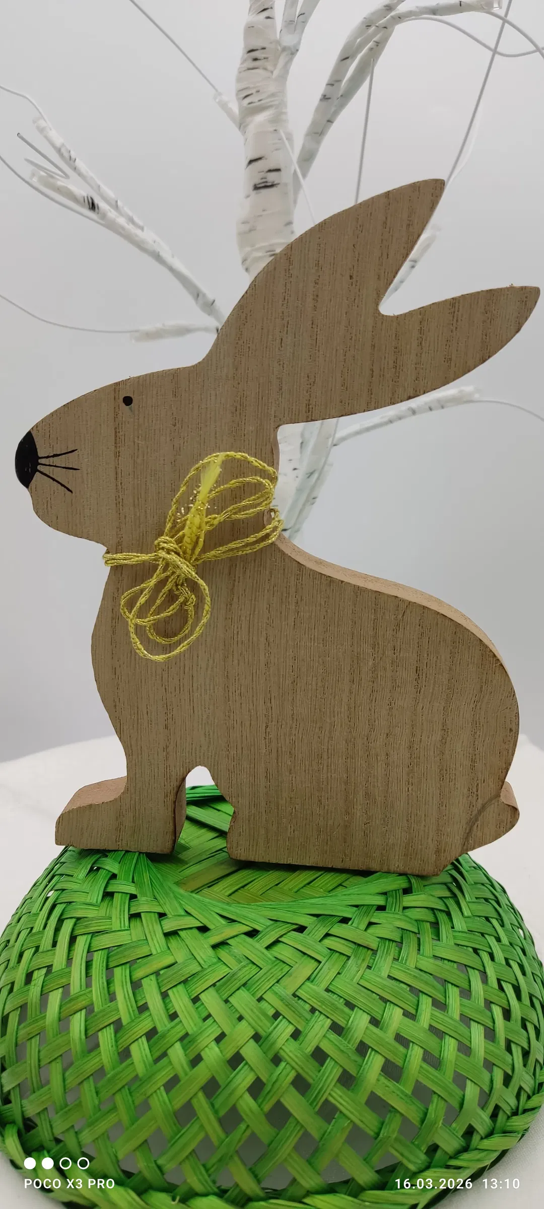 Holz-Osterhase Deko | Ohne Baum & Korb   - Bild 1