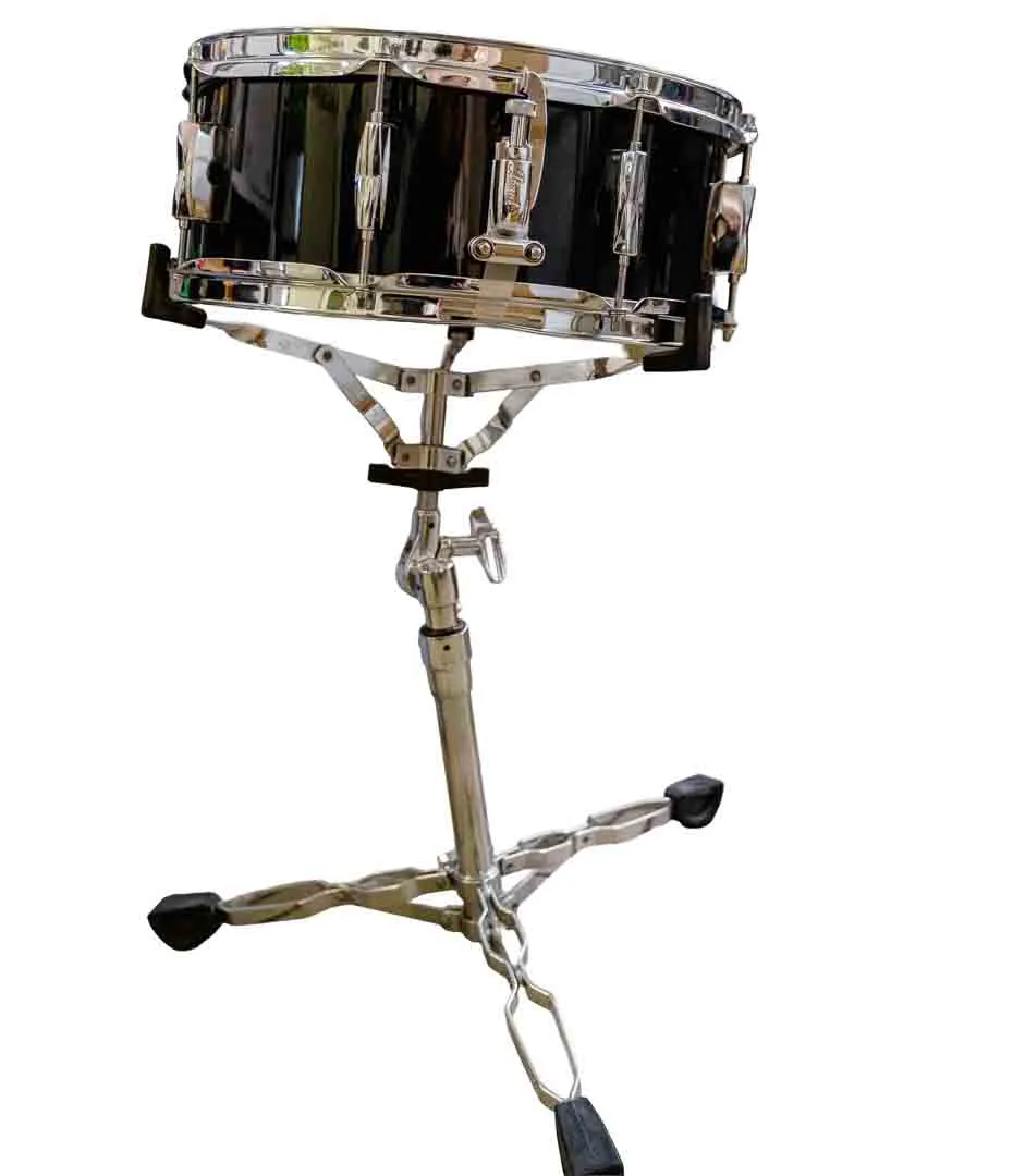 Pearl Snare Drum mit Ständer, schwarz, 14