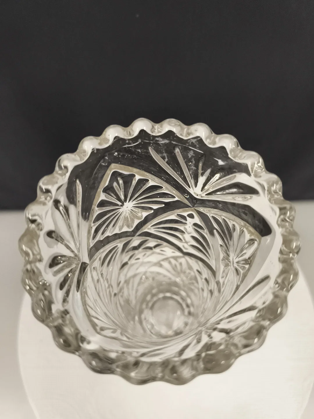 Vase Kristallglas, 16cm – Bild 2