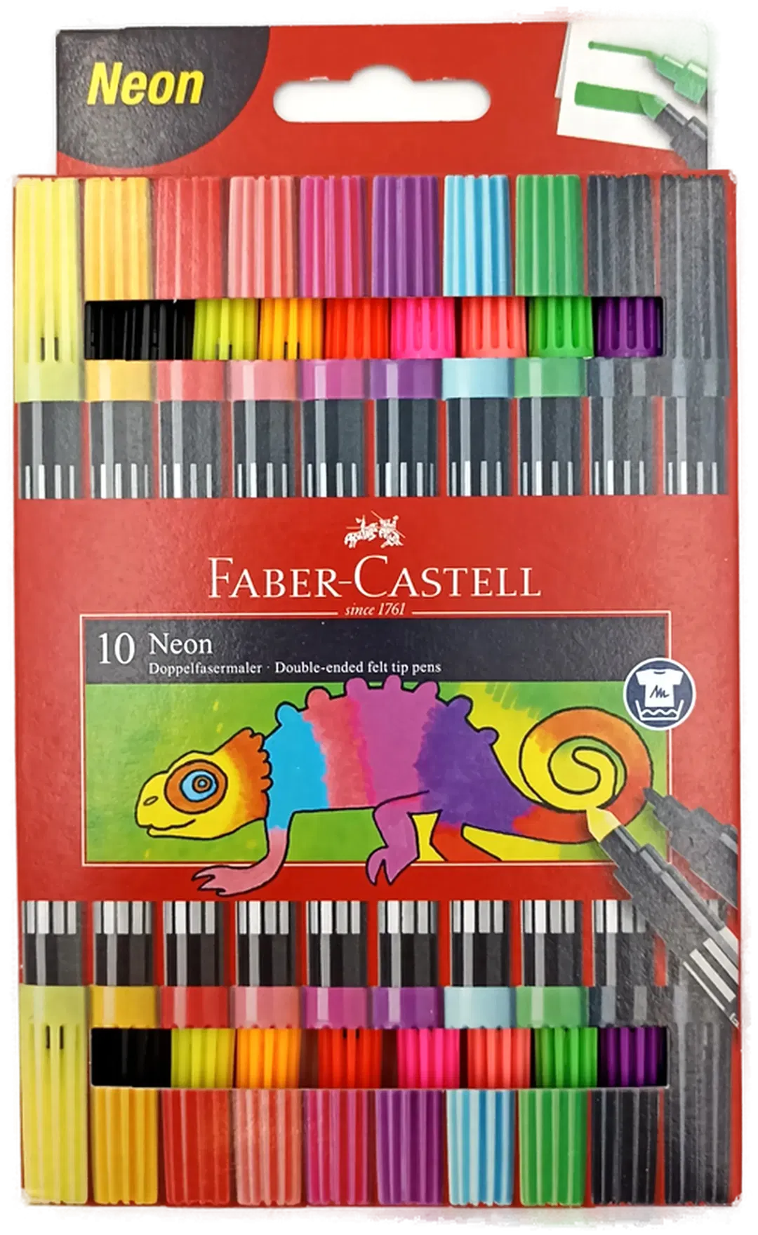 Faber-Castell 10 Neon Doppelfasermaler - Bild 4