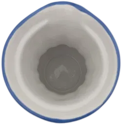 Gmundner Keramik, Kanne barock, blaue Tupfen, Höhe: 22 cm - Bild 5