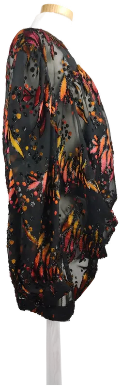 Damenbluse im Stil der 80er-Jahre schwarz - XL/42 - Bild 3