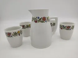 5 teiliges Lilien Porzellan Glühwein Set - Bild 4