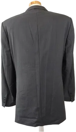 DON GIL Herrenanzug 2-teilig schwarz gestreift - L - Hose - 54 - Bild 3